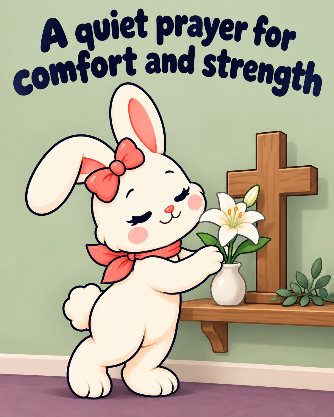 A quiet prayer for comfort and strength