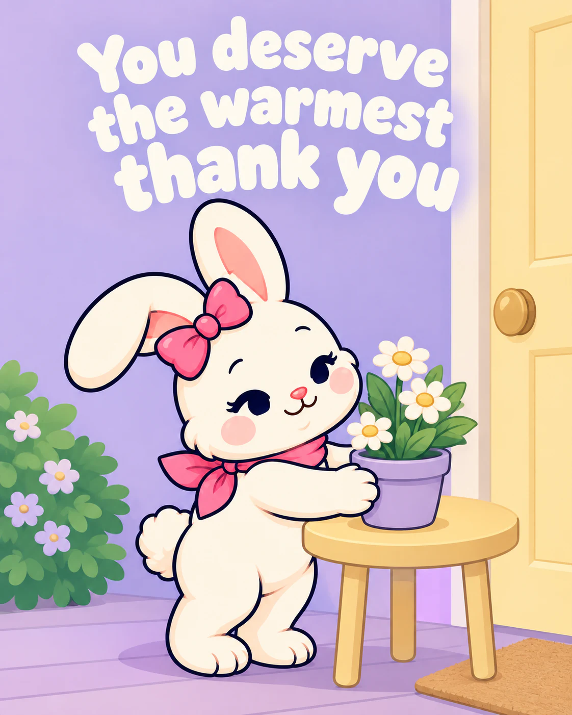 You deserve the warmest thank you