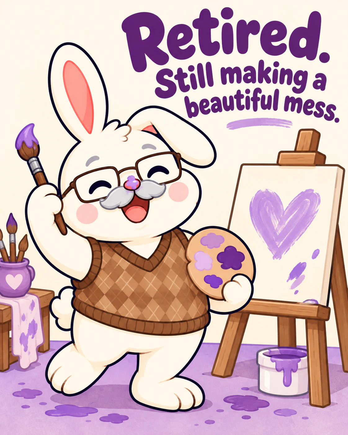 Retired. Still making a beautiful mess.