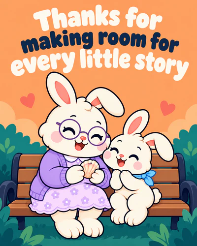 Thanks for making room for every little story