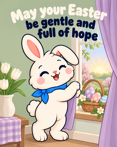 May your Easter be gentle and full of hope