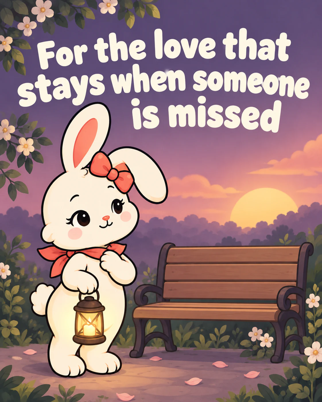 For the love that stays when someone is missed