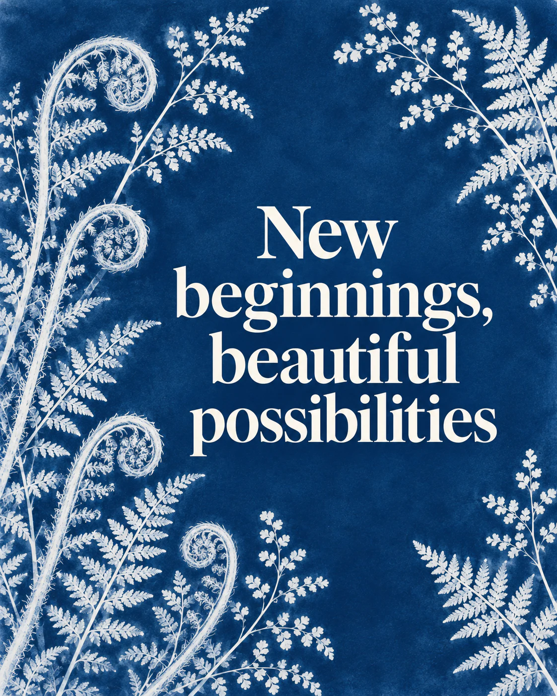 New beginnings, beautiful possibilities