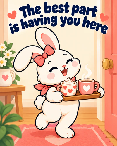 The best part is having you here