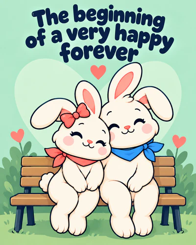 The beginning of a very happy forever