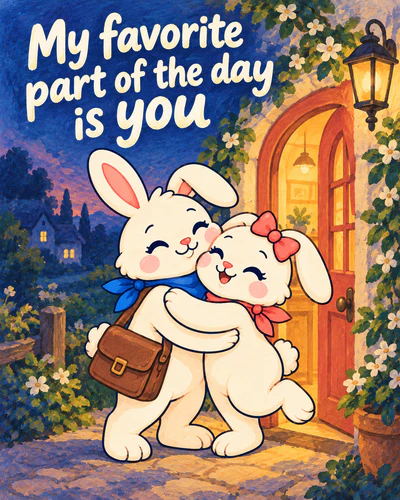 My favorite part of the day is you