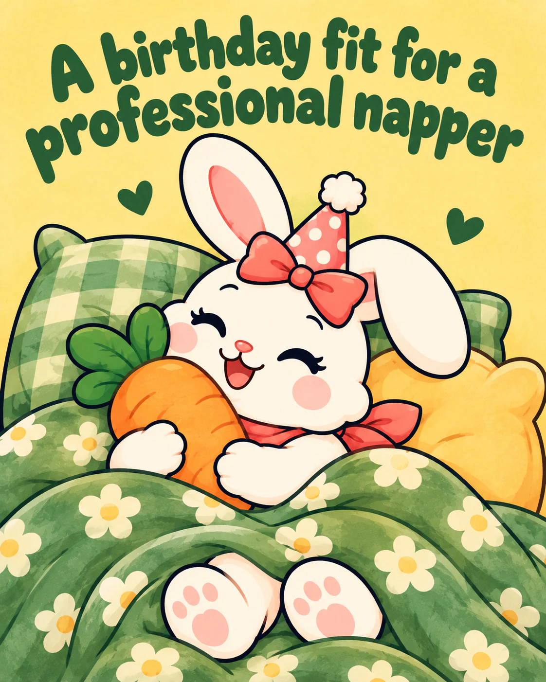 A birthday fit for a professional napper