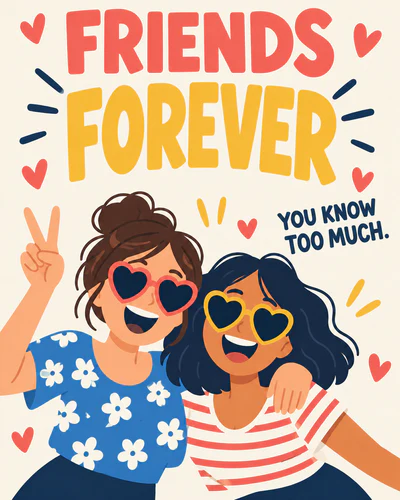 Funny friendship ecard
