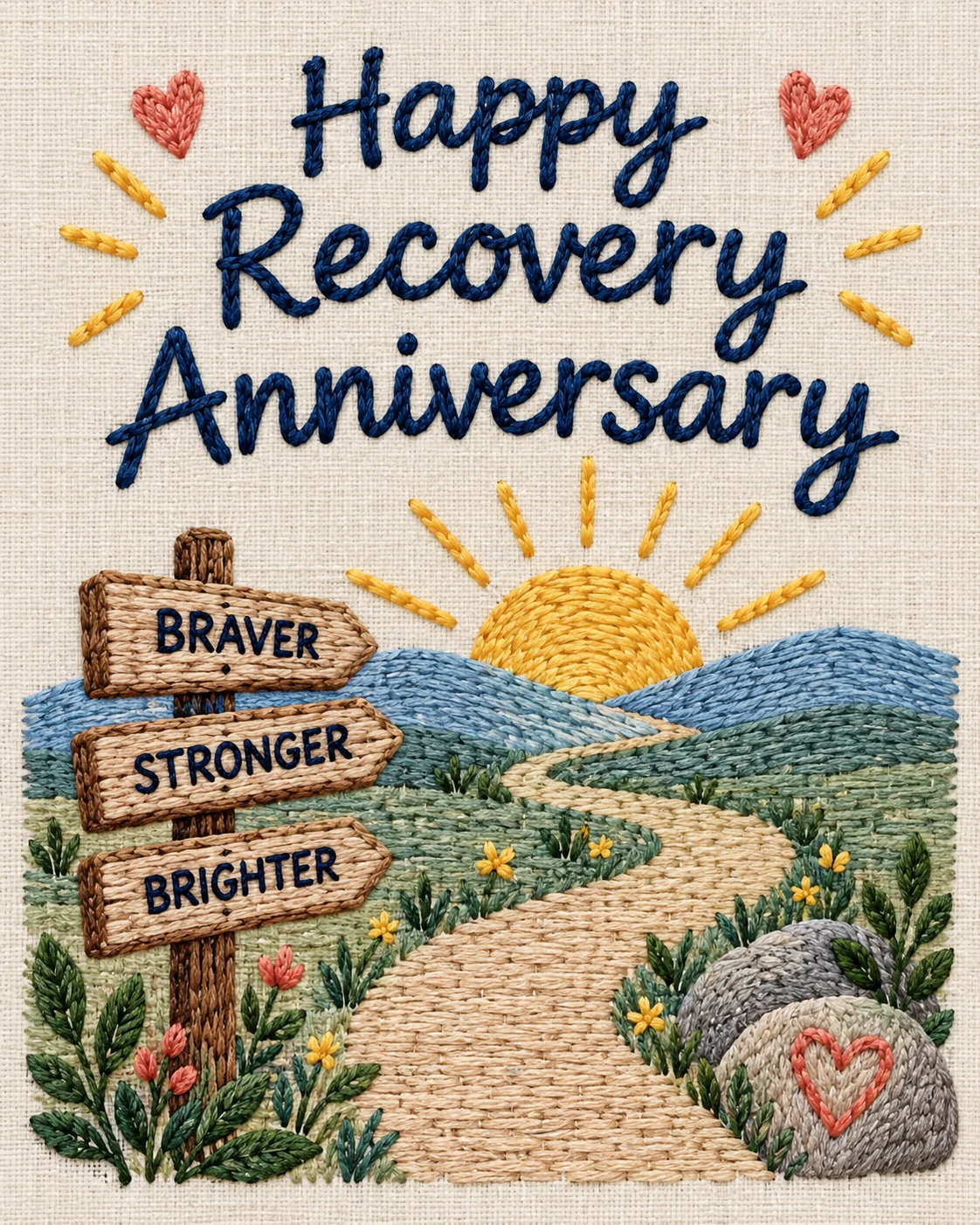 Recovery anniversary ecard