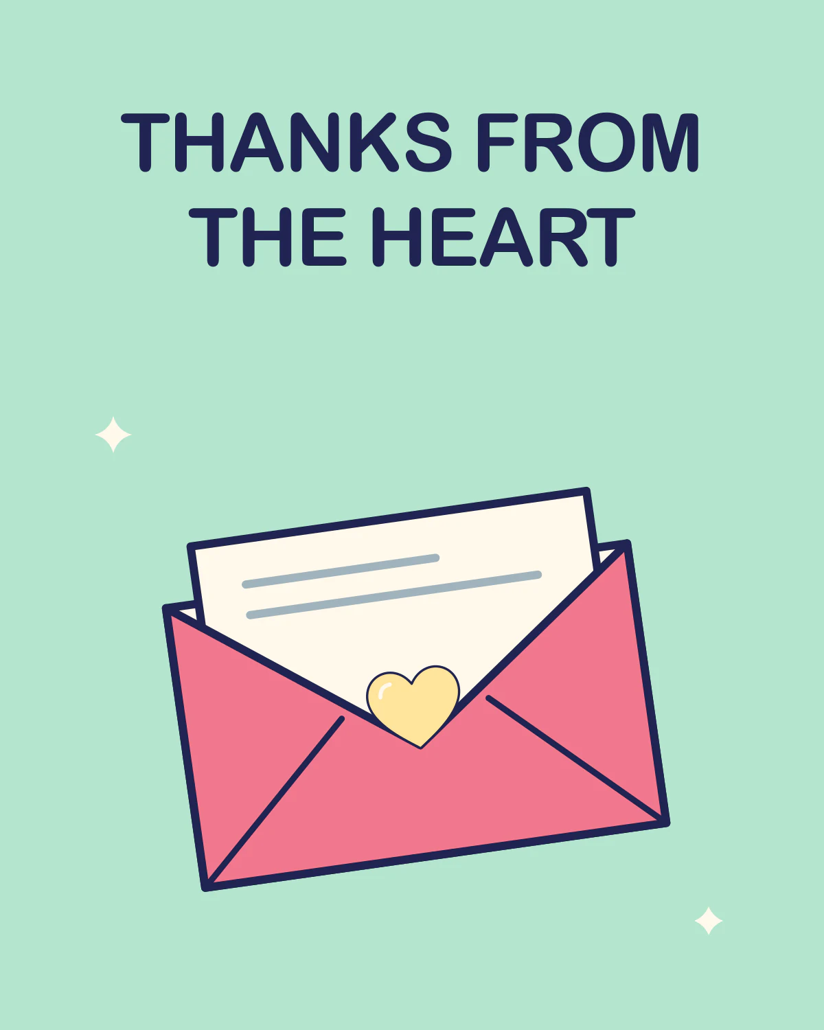 Thanks from the heart