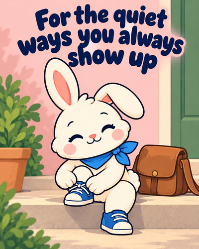 For the quiet ways you always show up