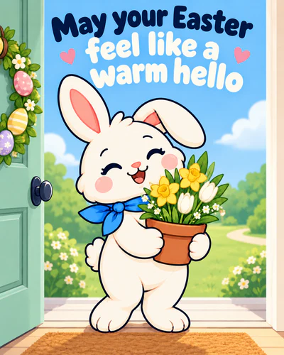 May your Easter feel like a warm hello
