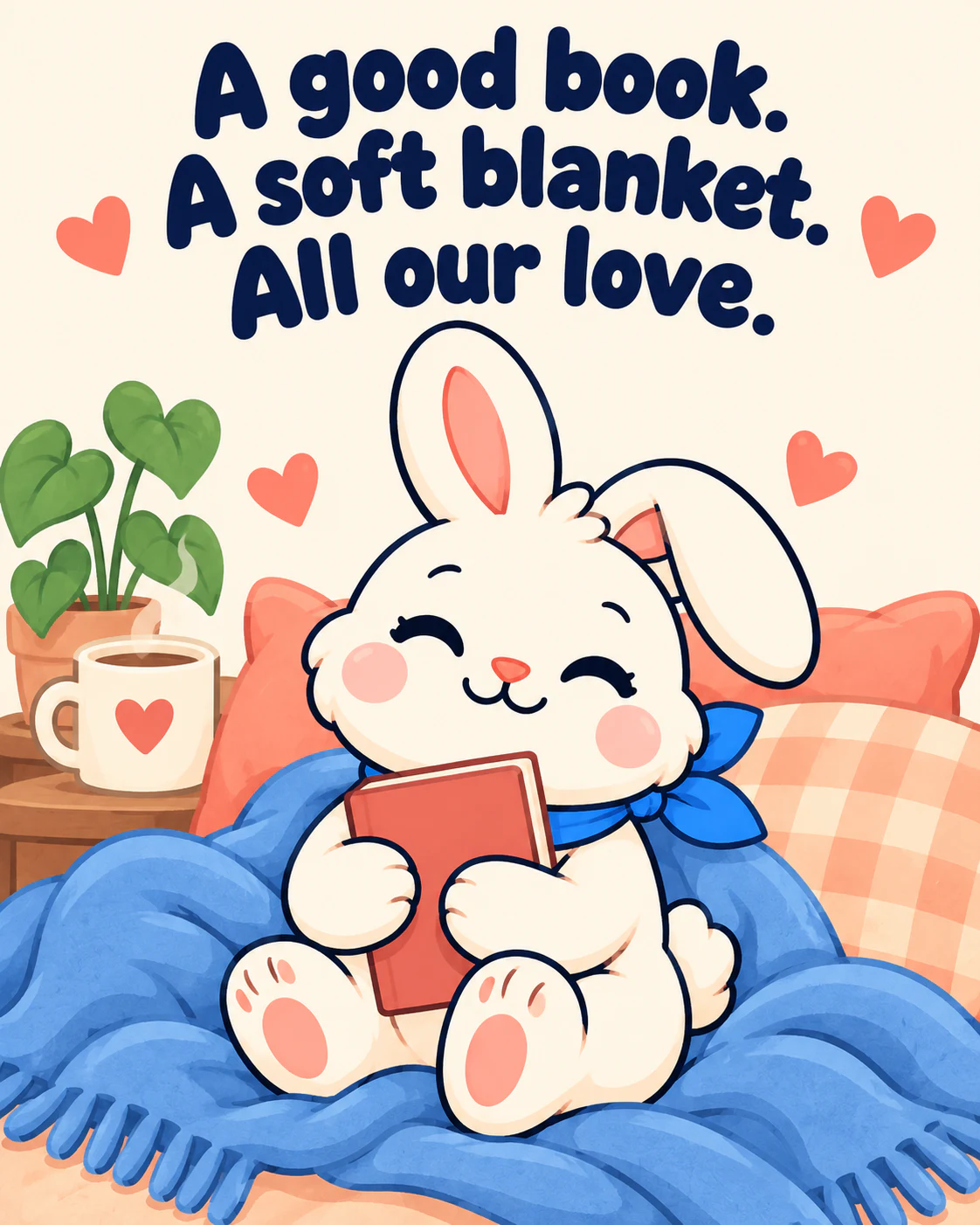 A good book. A soft blanket. All our love.