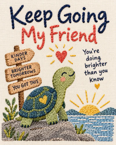 Encouragement ecard for friend