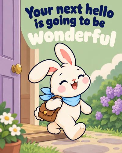 Your next hello is going to be wonderful