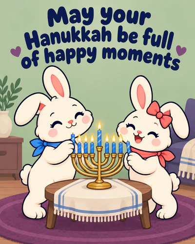 May your Hanukkah be full of happy moments