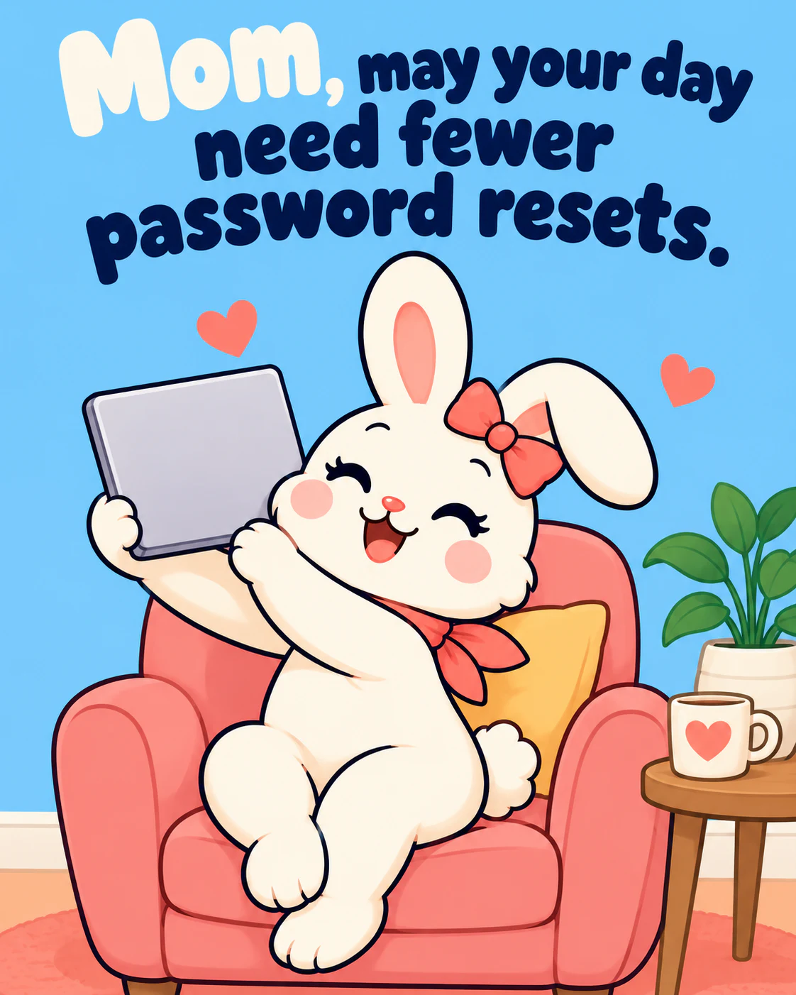 Mom, may your day need fewer password resets.