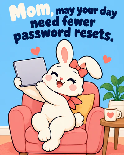 Mom, may your day need fewer password resets.