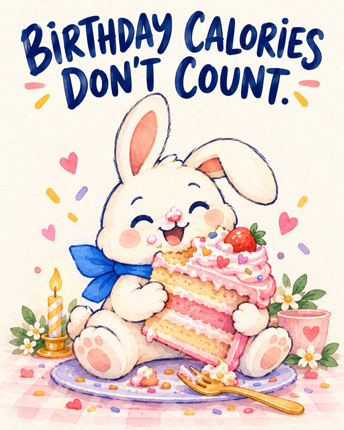 Birthday calories don’t count.
