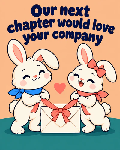 Our next chapter would love your company