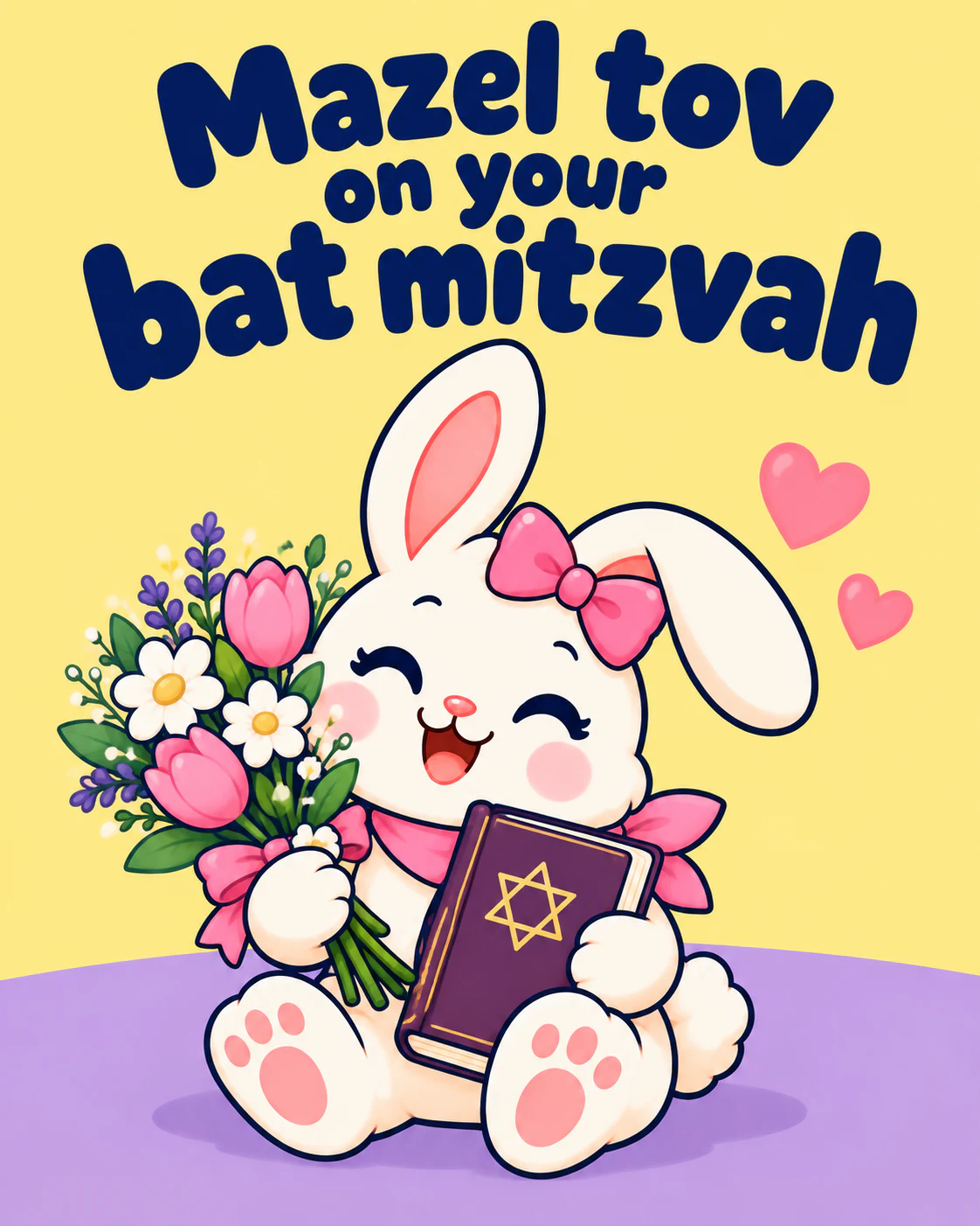 Mazel tov on your bat mitzvah