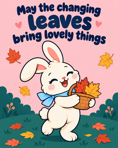 May the changing leaves bring lovely things