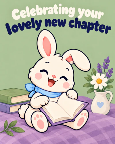 Celebrating your lovely new chapter