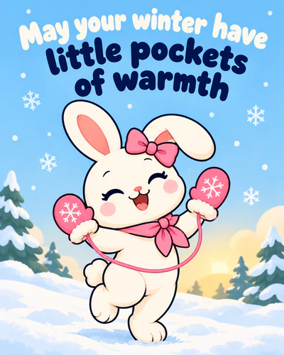 May your winter have little pockets of warmth