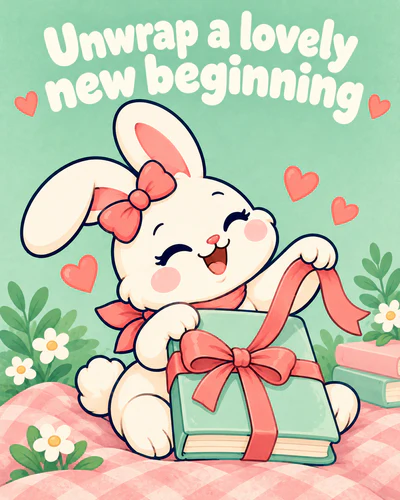 Unwrap a lovely new beginning