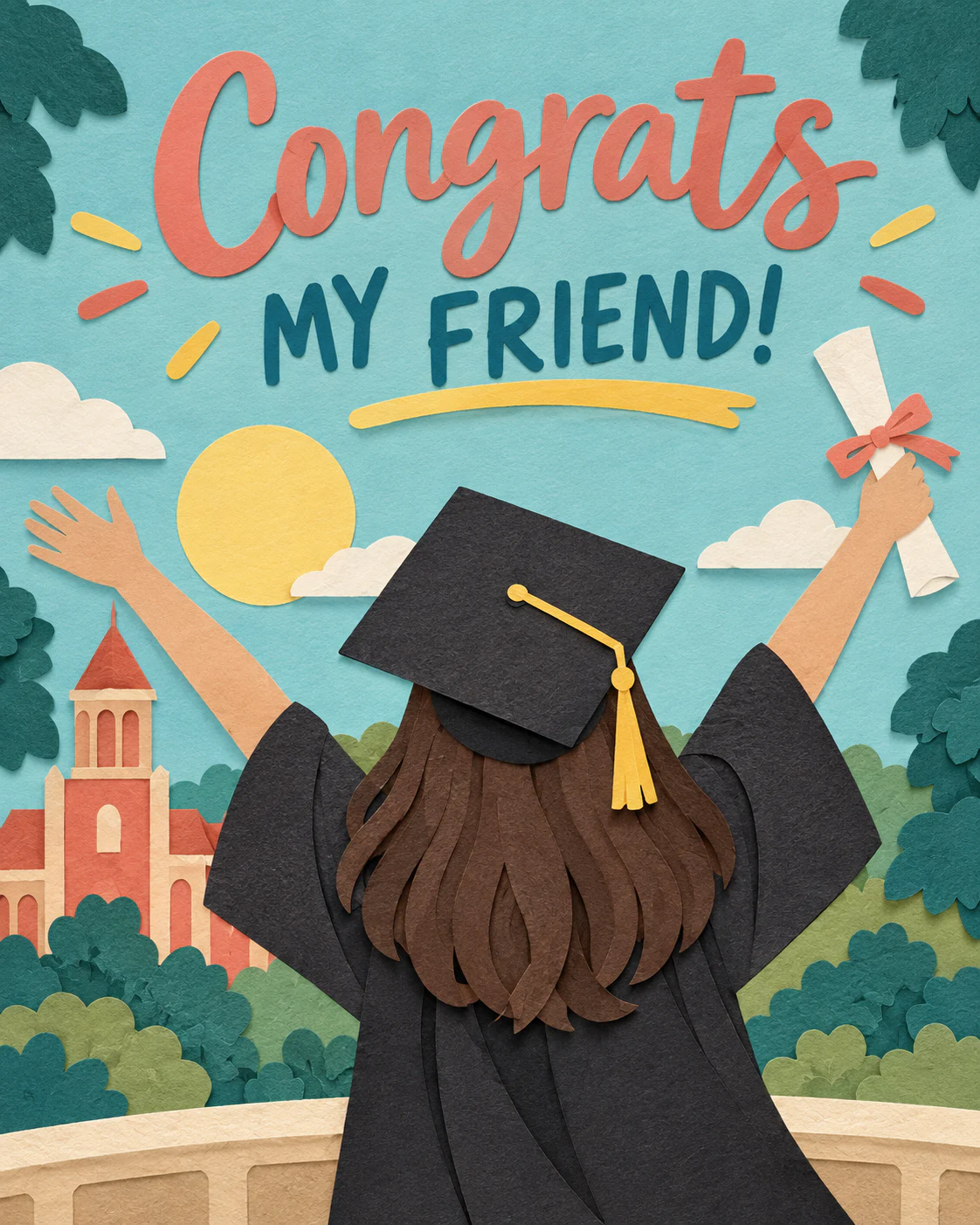 Graduation ecard for friend