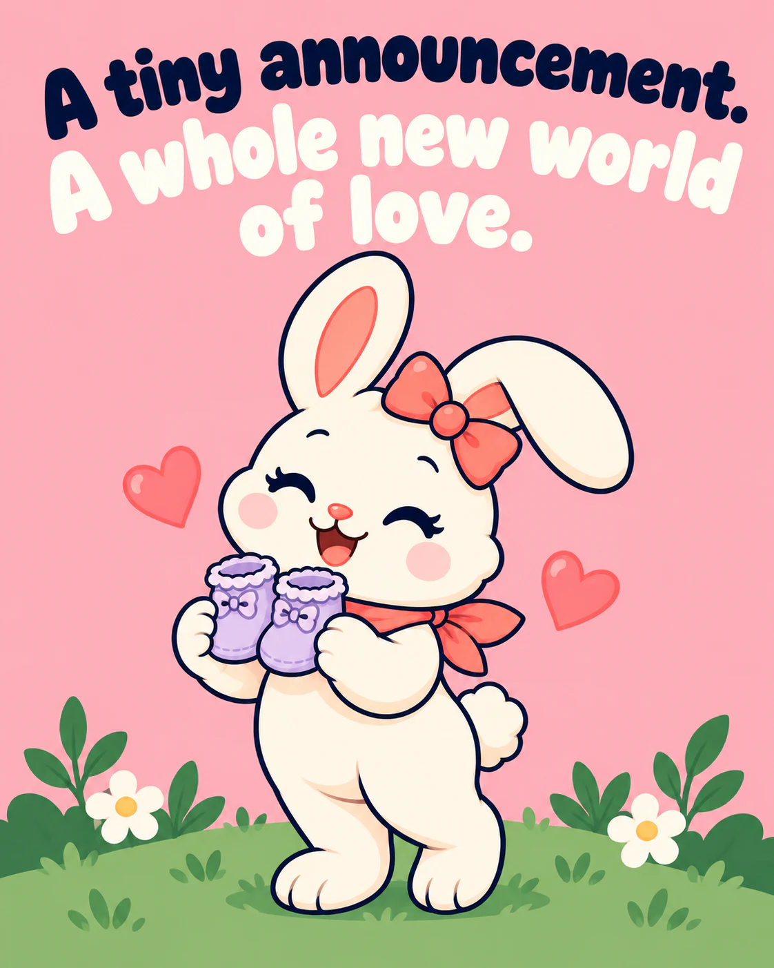 A tiny announcement. A whole new world of love.