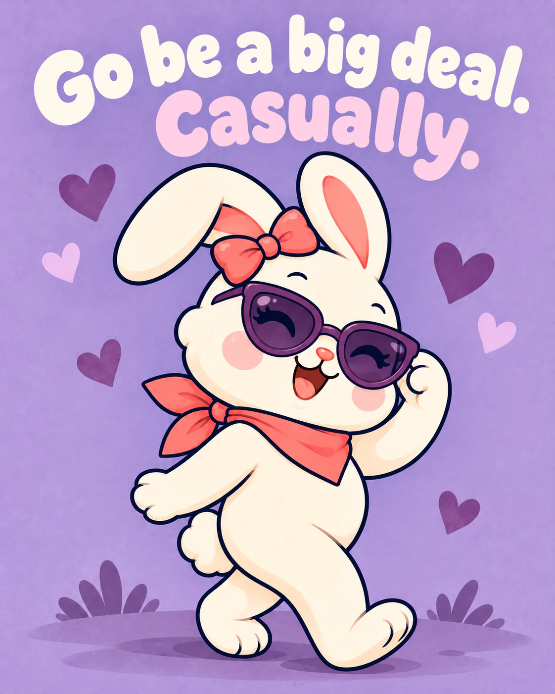 Go be a big deal. Casually.