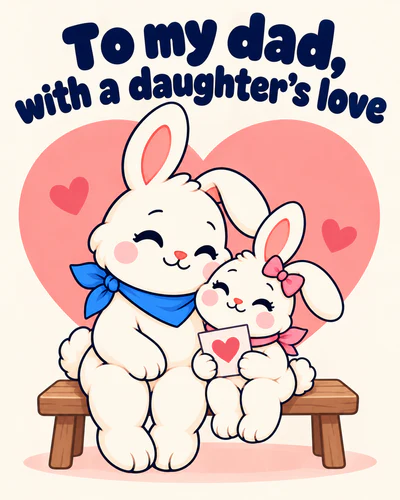 To my dad, with a daughter's love