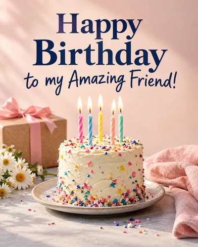 Birthday ecard for friend