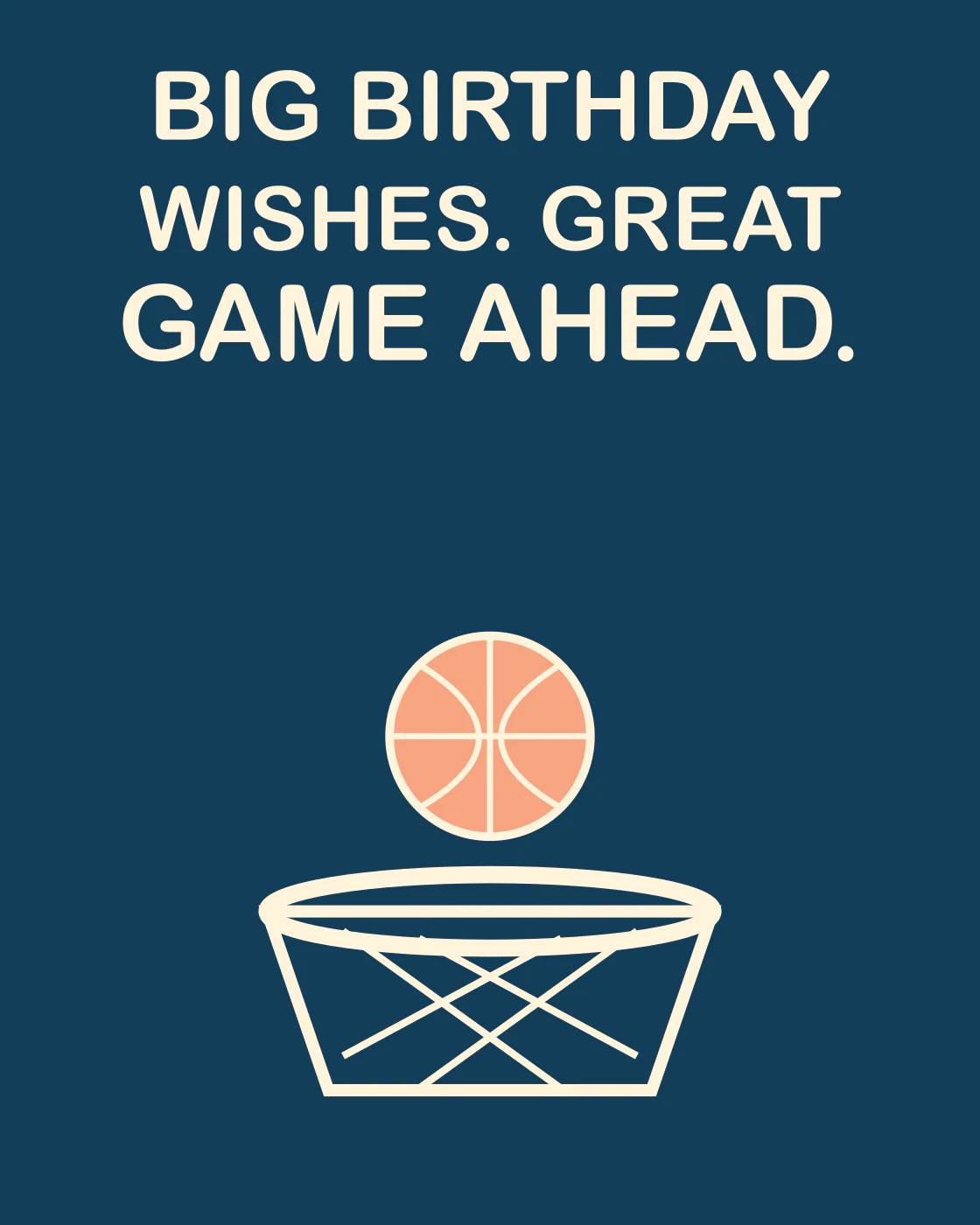 BIG BIRTHDAY WISHES. GREAT GAME AHEAD.
