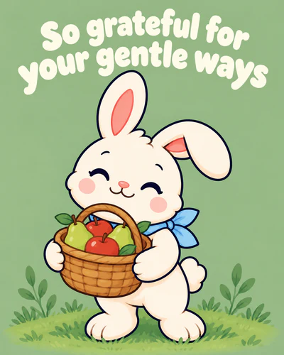 So grateful for your gentle ways