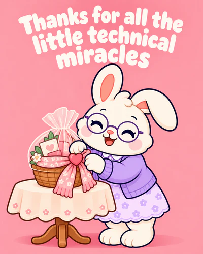 Thanks for all the little technical miracles