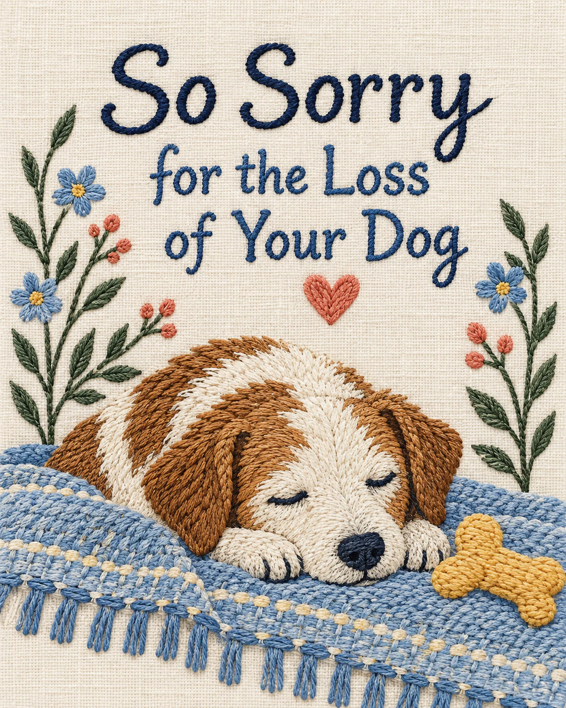 Dog loss ecard