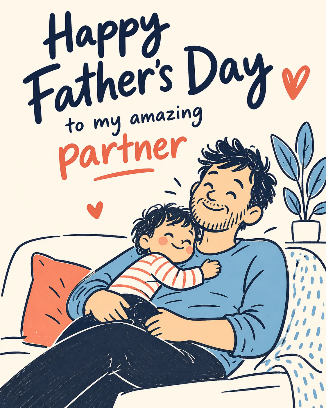 Fathers day ecard from partner
