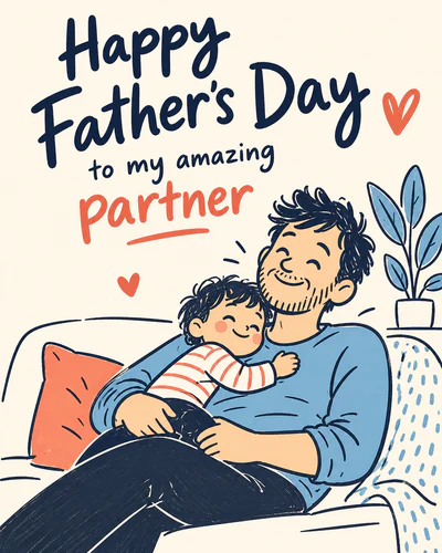 Fathers day ecard from partner