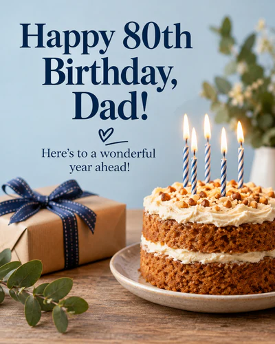 Happy 80th birthday, Dad
