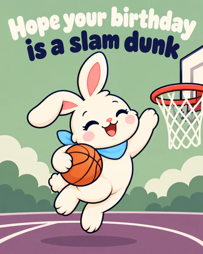 Hope your birthday is a slam dunk
