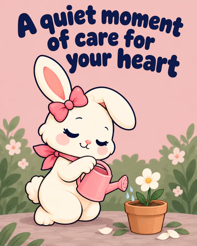 A quiet moment of care for your heart