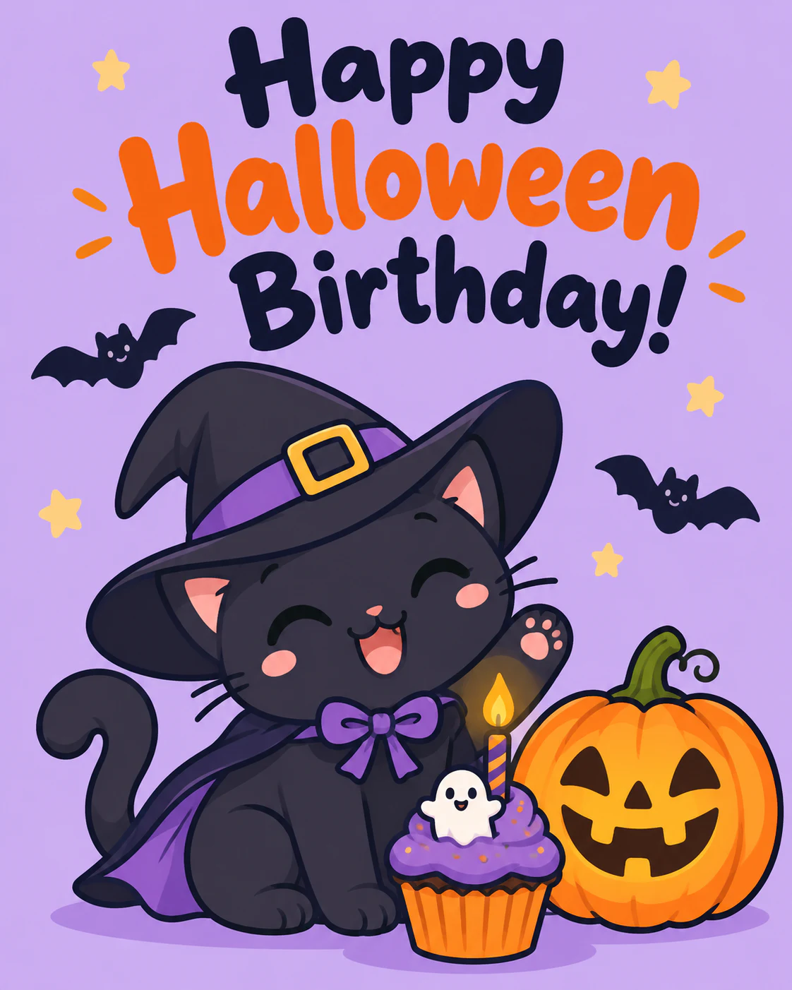 Halloween birthday ecard
