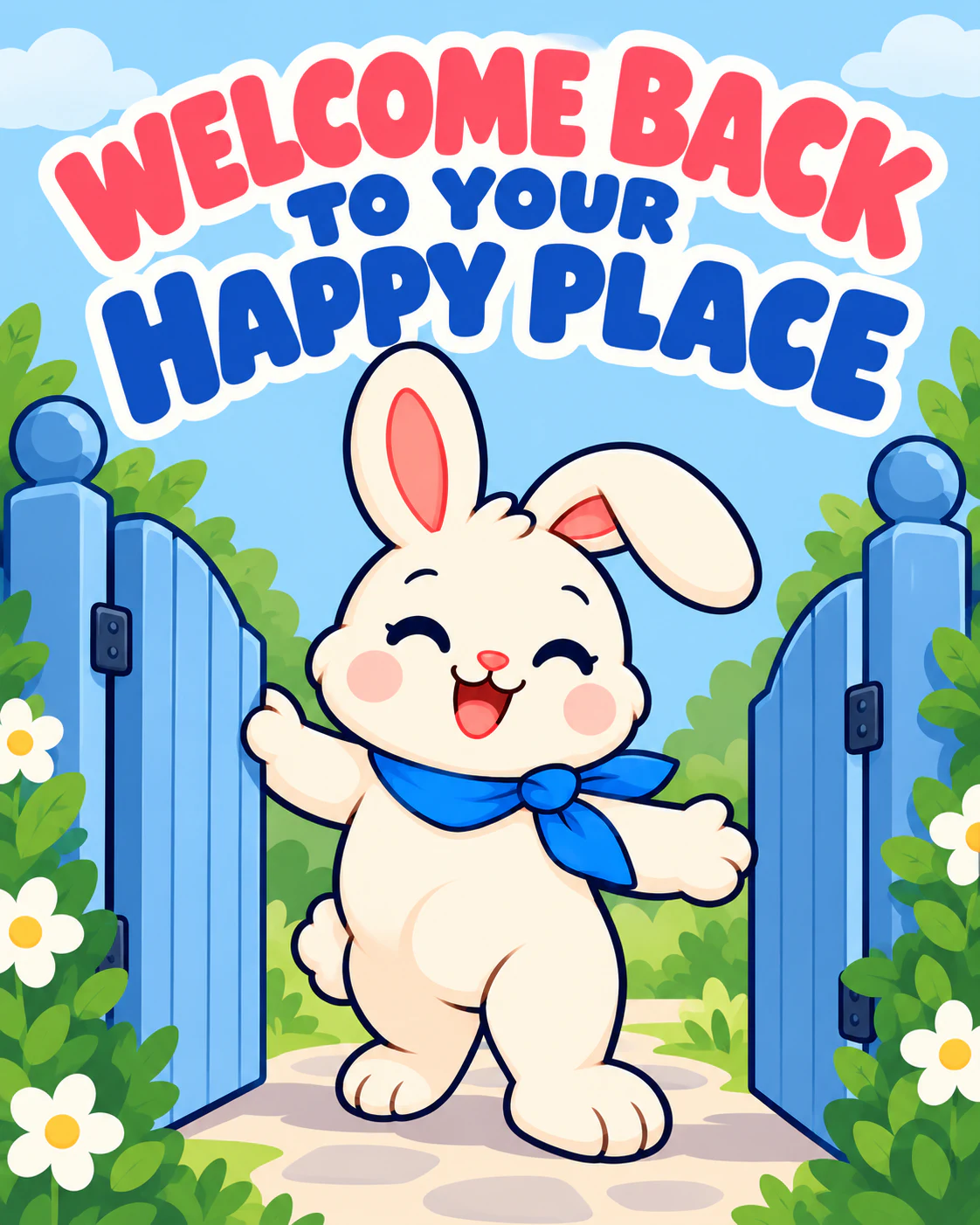 WELCOME BACK TO YOUR HAPPY PLACE
