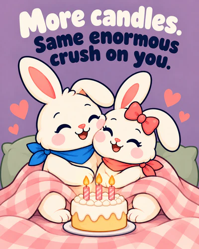 More candles. Same enormous crush on you.
