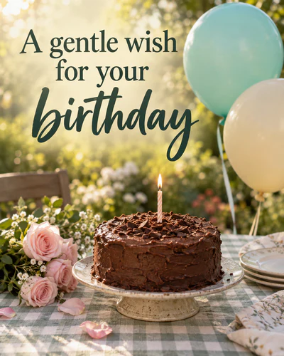 A gentle wish for your birthday