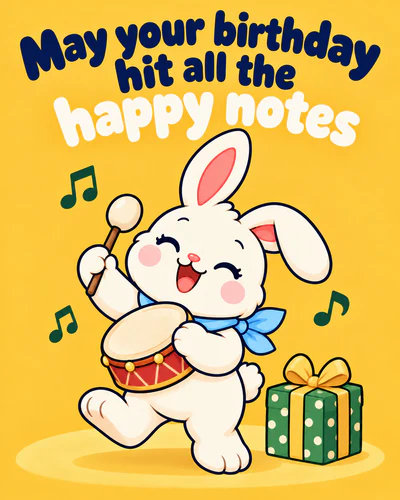 May your birthday hit all the happy notes