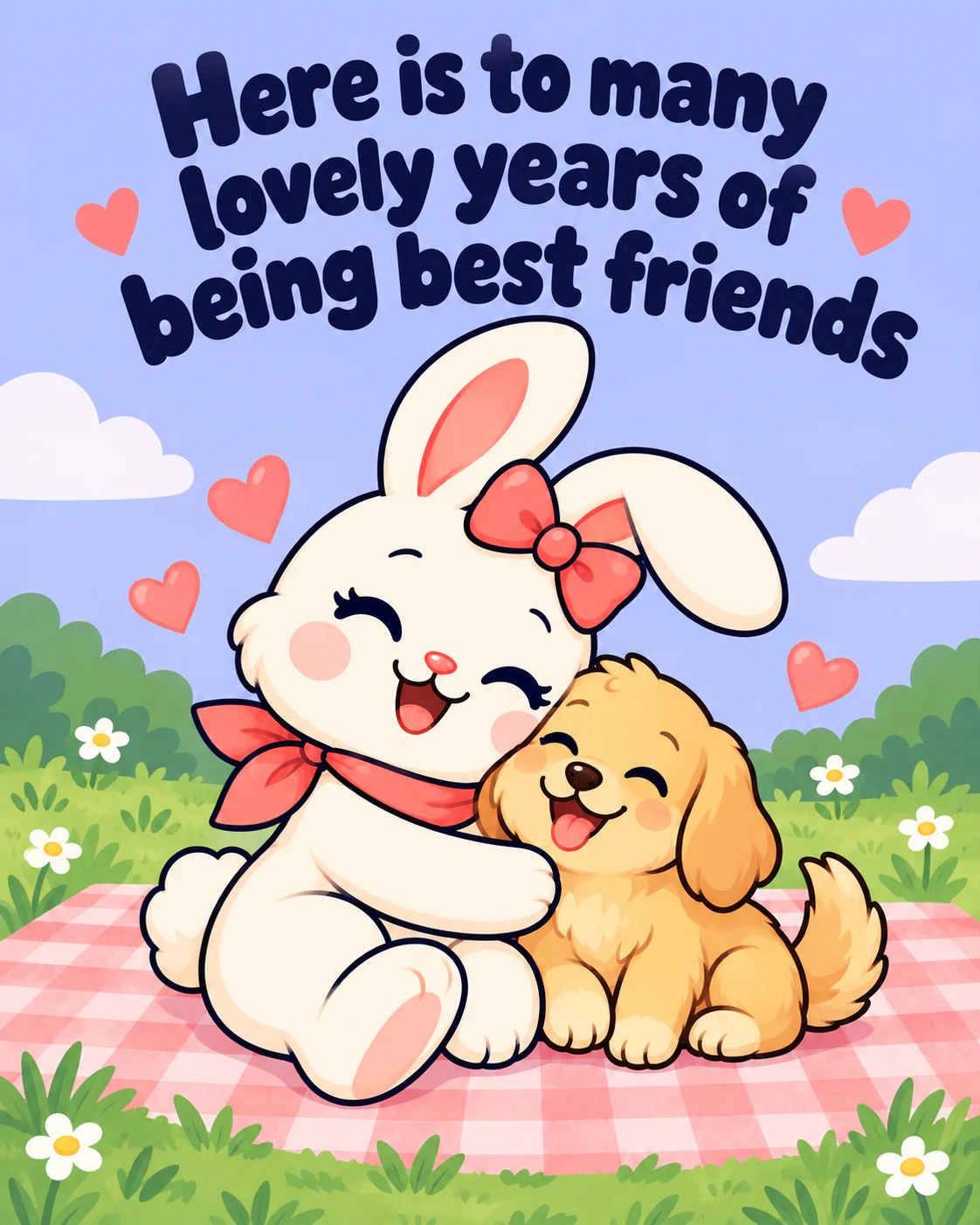 Here is to many lovely years of being best friends