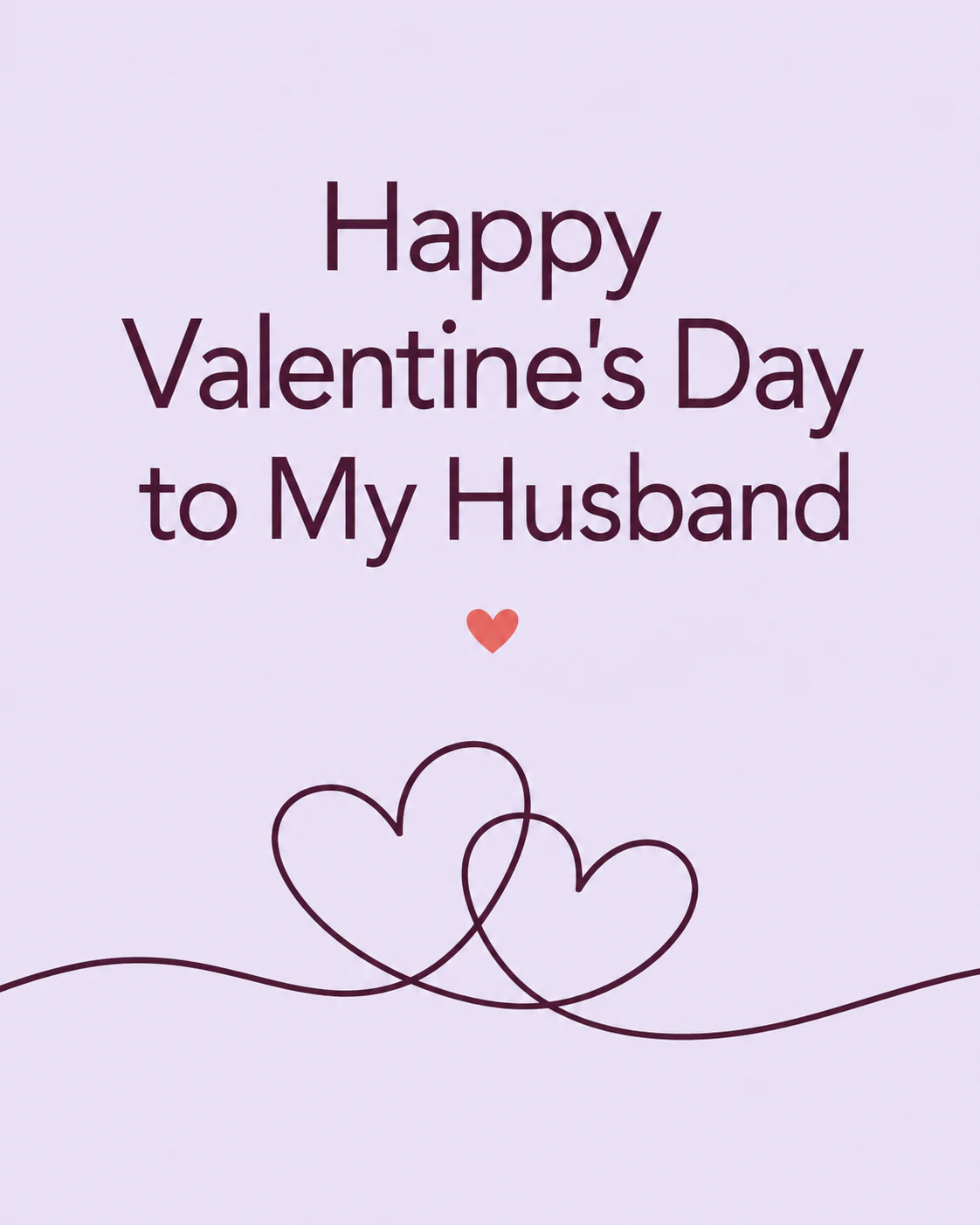 Valentines day ecard for husband